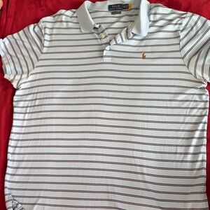 Polo by Ralph Lauren Blue Polo with  Stripes slim XXL